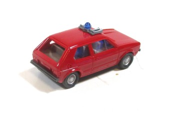 Wiking H0 1/87 606 (1) VW Golf I Feuerwehr rot ohne OVP 