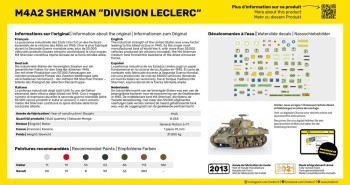 Heller 1:72 79894 M4A2 Sherman Division Leclerc (deco.FR