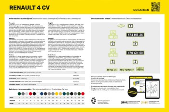 Heller 1:24 80762 Renault 4 CV