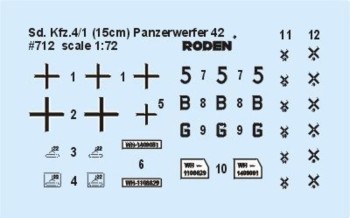 Roden 1:72 712 Sd.Kfz. 4/1 Panzerwerfer 42 (early)