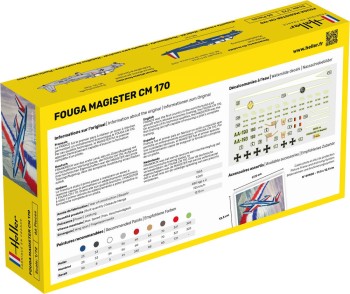 Heller 1:72 56220 STARTER KIT Fouga Magister CM 170