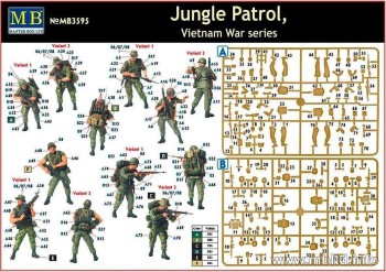 Master Box Ltd. 1:35 MB3595 Jungle patrol, Vietnam War series