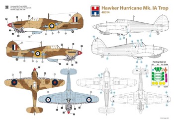 Hobby 2000 1:48 H2K48014 Hawker Hurricane Mk.IA Trop