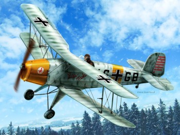 ICM 1:32 32030 Bücker Bü 131D,WWII German Training Aircraft(100% new molds)