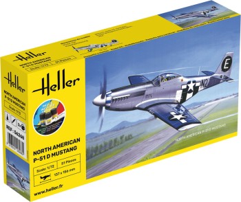 Heller 1:72 56268 STARTER KIT P-51 Mustang