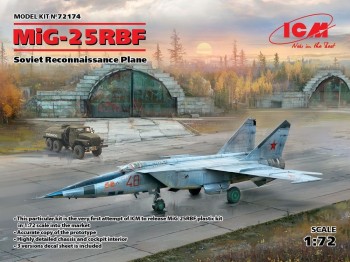 ICM 1:72 72174 MiG-25 RBF,Soviet Reconnaissance Plane