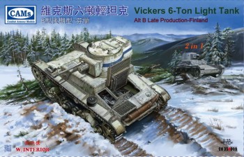 Riich Models 1:35 CV35A009 Finnish Vickers 6-Ton light tank Alt B Late Production (with interior) (2 in 1)