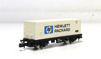 Märklin Z mini-club 8618 Containertragwagen Hewlett Packard DB ohne OVP (6861g)