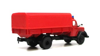 Modellauto H0 LKW Magirus Pritsche/Plane Feuerwehr  