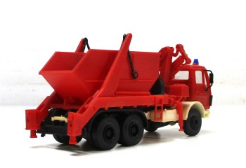 Modellauto H0 LKW MB Containerfahrzeug Feuerwehr  