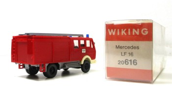 Modellauto H0 LKW Wiking Mercedes LF 16 Feuerwehr OVP