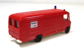 Automodell H0 (1) Herpa Mercedes 608 D Fehlteile Feuerwehr 