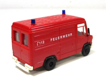 Automodell H0 Herpa MB 609D Kasten Feuerwehr