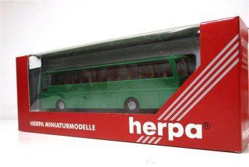 Modellauto H0 1/87 Herpa 142854 Setra S215 HD Polizei Grün