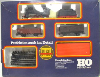 Piko H0 0717 Zugpackung Dampflok mit 2 Wagen Analog o. Schienen OVP (2152h)