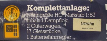 Piko H0 0717 Zugpackung Dampflok mit 2 Wagen Analog o. Schienen OVP (2152h)