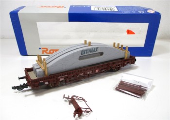 Roco H0 47847 Rungenwagen Ladung Betonträger Betomax DB OVP (2694h)