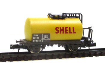 Atlas N 2472 Güterwagen Kesselwagen SHELL DB - o. OVP (6594H)