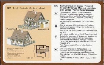 Spur N Faller 2215 Bausatz Fachwerkhaus mit Garage OVP (4971H)