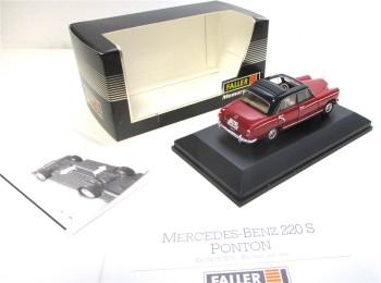 Modellauto 1:43 Faller 4327 Mercedes Benz 220S Ponton OVP (4935h)