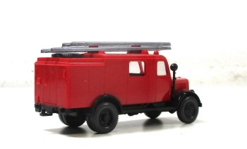 Modellauto H0 1/87 Wiking Opel Blitz LF Leiterwagen Feuerwehr (025-21) 