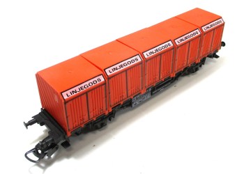 Lima H0 Containertragwagen Lgbs 042 9 032-4 Linjegods DB ohne OVP (1583h)