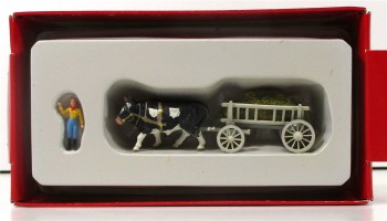 Preiser 1/87  30472 Graswagen M:Bullen - OVP (Spur H0)()4785H)