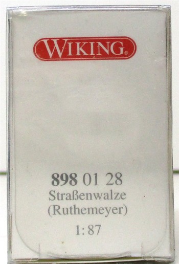 Wiking 1/87 89801 28 Ruthemeyer Straßenwalze patinagrün - OVP (Spur H0)(65-20)