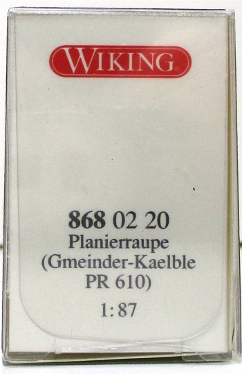 Wiking 1/87 868 02 20 Gmeiner-Kaeble Planierraupe PR610 - OVP (Spur H0)(83-21)