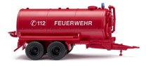 Wiking H0 1/87 038237 Feuerwehr Anhänger - Wassertankwagen - NEU