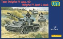 Unimodels 1:72 UM546 Panzer IV Ausf G tank