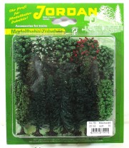 Jordan N [7B] Modell - Bäume Mischwald 2-8 cm fertig beflockt 25 Stück  - OVP NEU