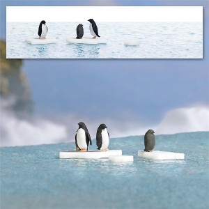 Busch H0 7923 Action Set: Pinguine auf Eisschollen - NEU