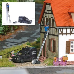 Busch H0 7982 Action Set: Sat-Schüssel ausrichten - NEU