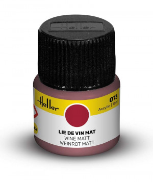 Heller  9073 Acrylfarbe  073 lie de vin matt 12ml Modellbaufarbe