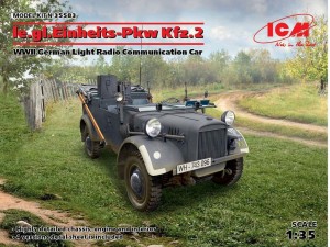 ICM 1:35 35583 le.gl.Einheitz-Pkw KFZ.2,WWII GermanLigh Radio Communication Car