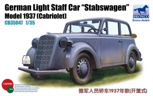 Bronco Models 1:35 CB35047 German Light Staff Car Stabswagen Mod. 1937 (Cabriolet)