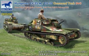 Bronco Models 1:35 CB35216 Hungarian CV-35.M/CV-35 Command Tank(2in1)Carro VeloceL3/35 Itali Tankette