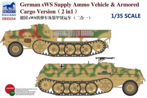 Bronco Models 1:35 CB35214 German sWS Supply Ammo Vehicle & Armored Cargo Version (2 in 1)