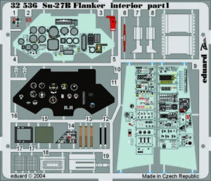 Eduard Accessories 1:32 Su-27B Flanker Interior