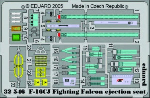 Eduard Accessories 1:32 F-16CJ Fighting Falcon ejection seat für Tamiya Bausatz
