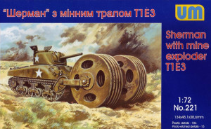 Unimodels 1:72 UM221 Sherman with mine exploder T1E3