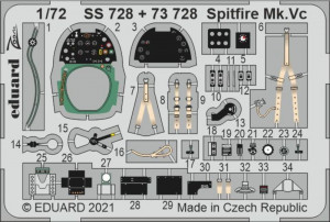 Eduard Accessories 1:72 SS728 Spitfire Mk.Vc for Airfix