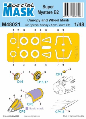 Special Hobby 1:48 100-M48021 Super Mystere SMB-2  MASK 1/48