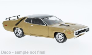 IXO 1:43 IXOCLC529N.22 Plymouth GTX Runner metallic gold, 1971,  -NEU