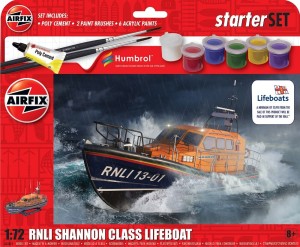 Airfix 1:72 Starter Set - RNLI Shannon Class Lifeboat