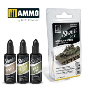 AMMO by MIG Jimenez  SHADER Set American Green