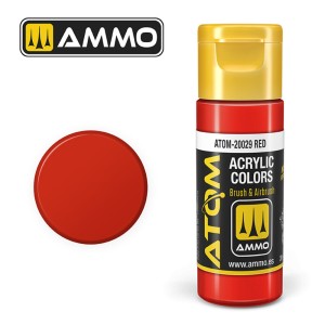 AMMO by MIG Jimenez  ATOM COLOR Scarlet Red