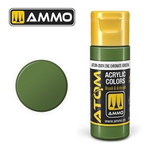 AMMO by MIG Jimenez  ATOM COLOR Zinc Chromate Green