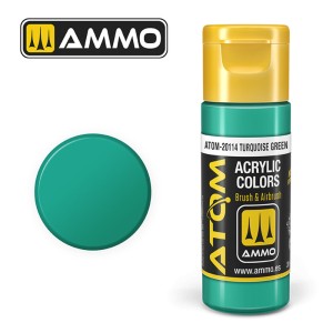 AMMO by MIG Jimenez  ATOM COLOR Turquoise Green